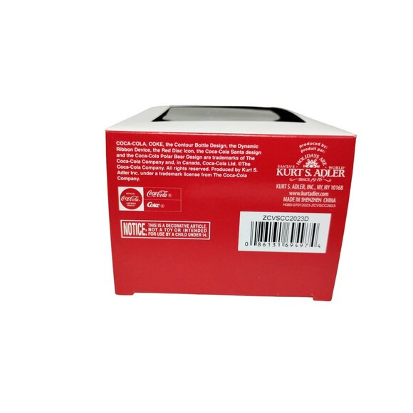 Coca Cola Coke Bottle with Faux Lights 4 in Christmas Tree Ornament Kurt Adler - Picture 8 of 8